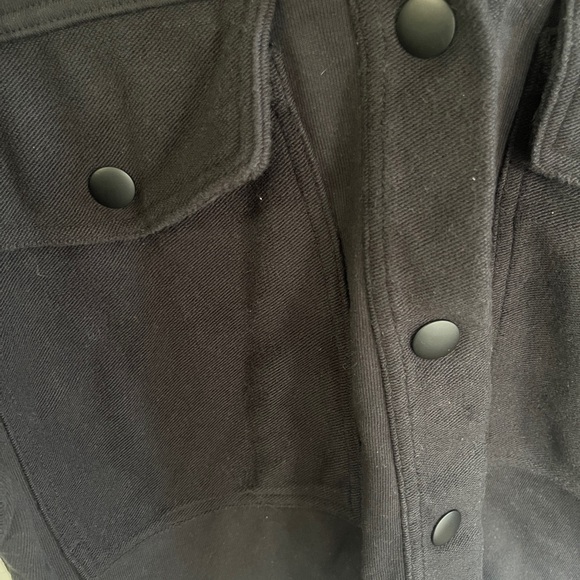 Women's Black Button-Up Jacket - Picture 4 of 7